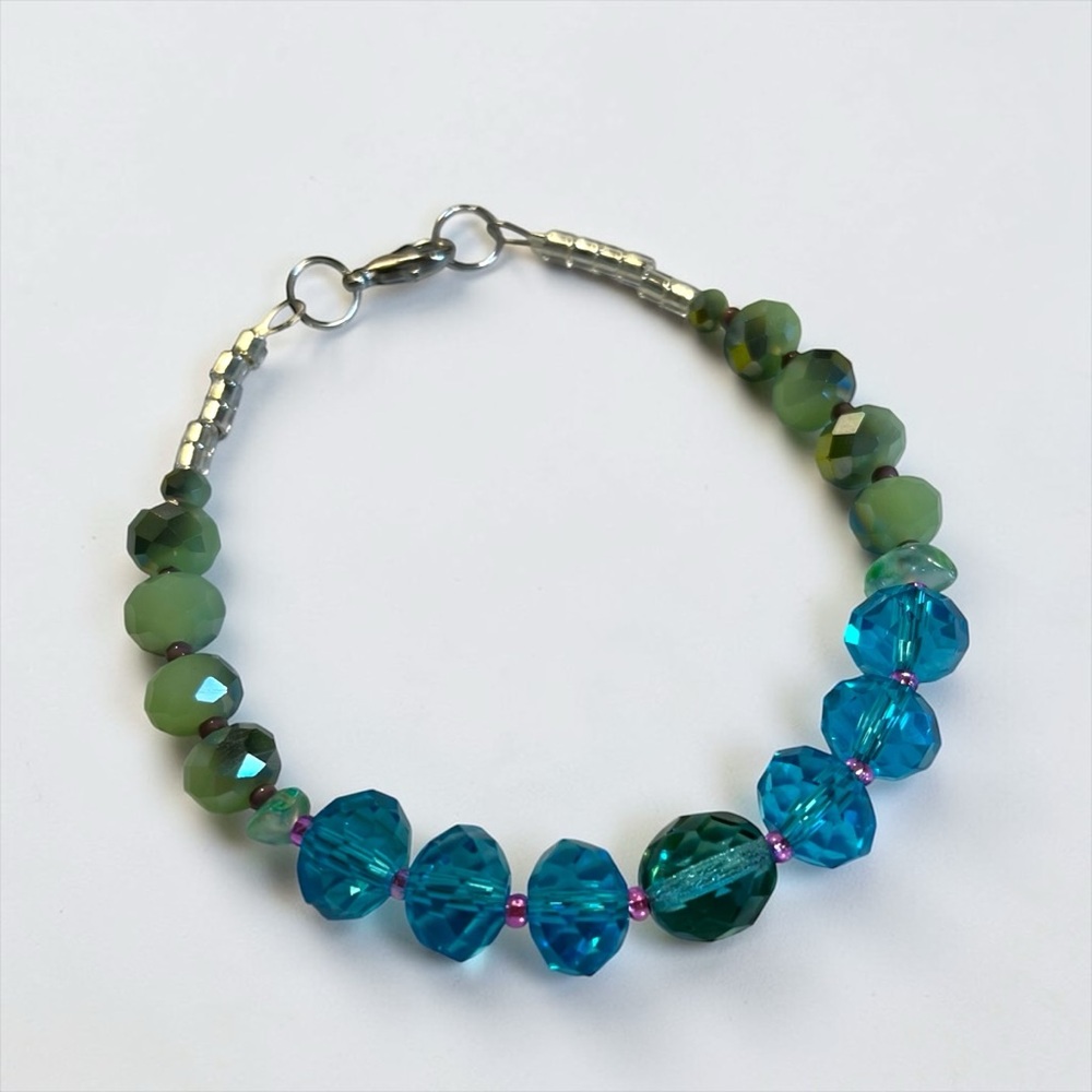🍭5 for $20🍭 Handmade Czech Glass Crystal Bracelet CC